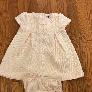 Janie and Jack Light Pink Quilted Baby Outfit